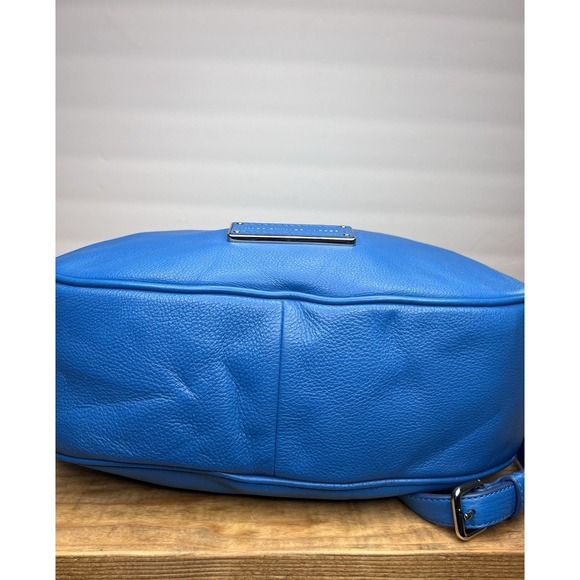MARC JACOBS Too Hot To Handle Sky Blue Pebbled Leather  CROSSBODY Shoulder HOBO - Picture 16 of 16